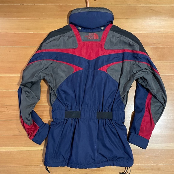 Vintage 90s The North Face TNF X Ski Climbing Jacket Blue Gray Summit Small - Picture 2 of 5